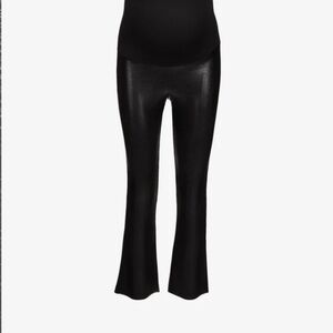 EUC Commando Black pleather Flare Leggings - Sz S